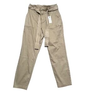 Sanctuary Modern Paperbag Belted Pant Khaki Tan Women Size 30 Lyocell CP0873BH8
